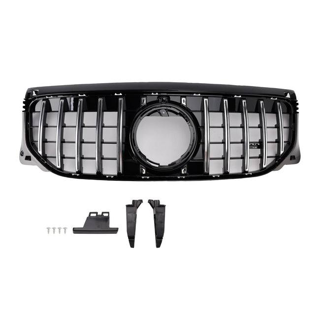 2024+ Fit Mercedes Benz GLB X247 GLB200 GLB250 Chrome+Black Front Bumper Grille
