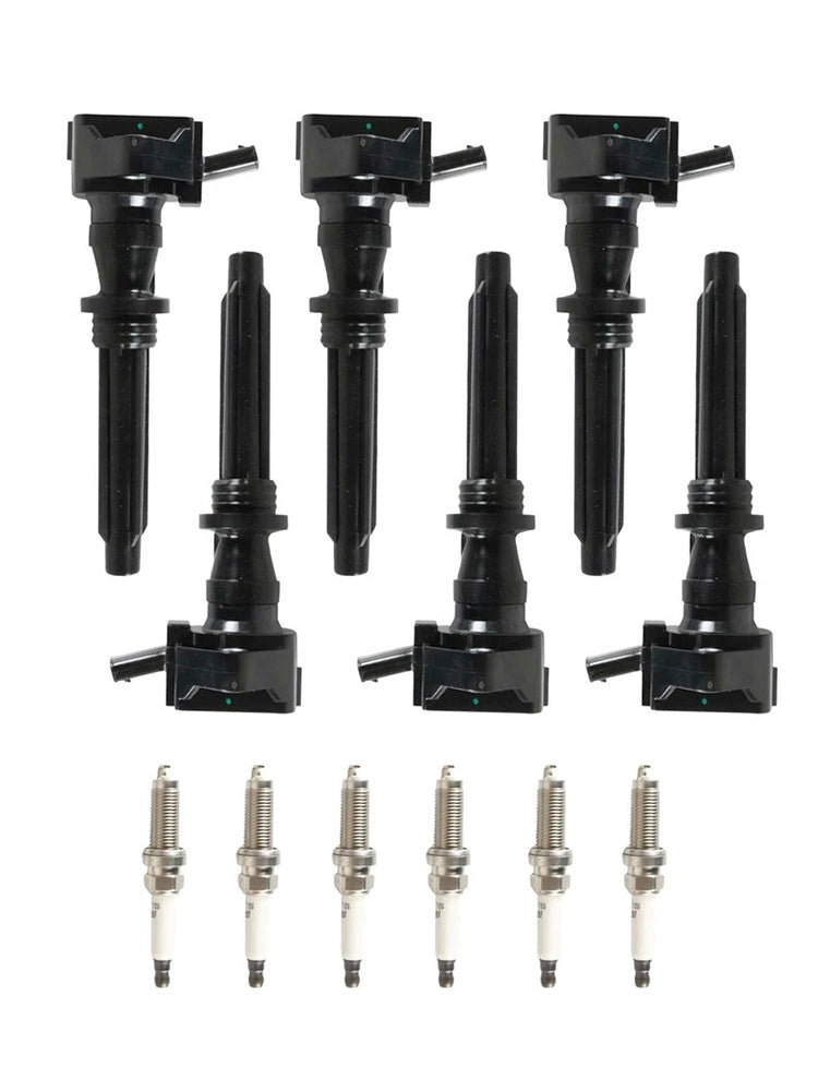 UF730 For Land Rover Range Rover Velar V6 3.0L GAS 2018-2020 6 Ignition Coils Spark Plugs