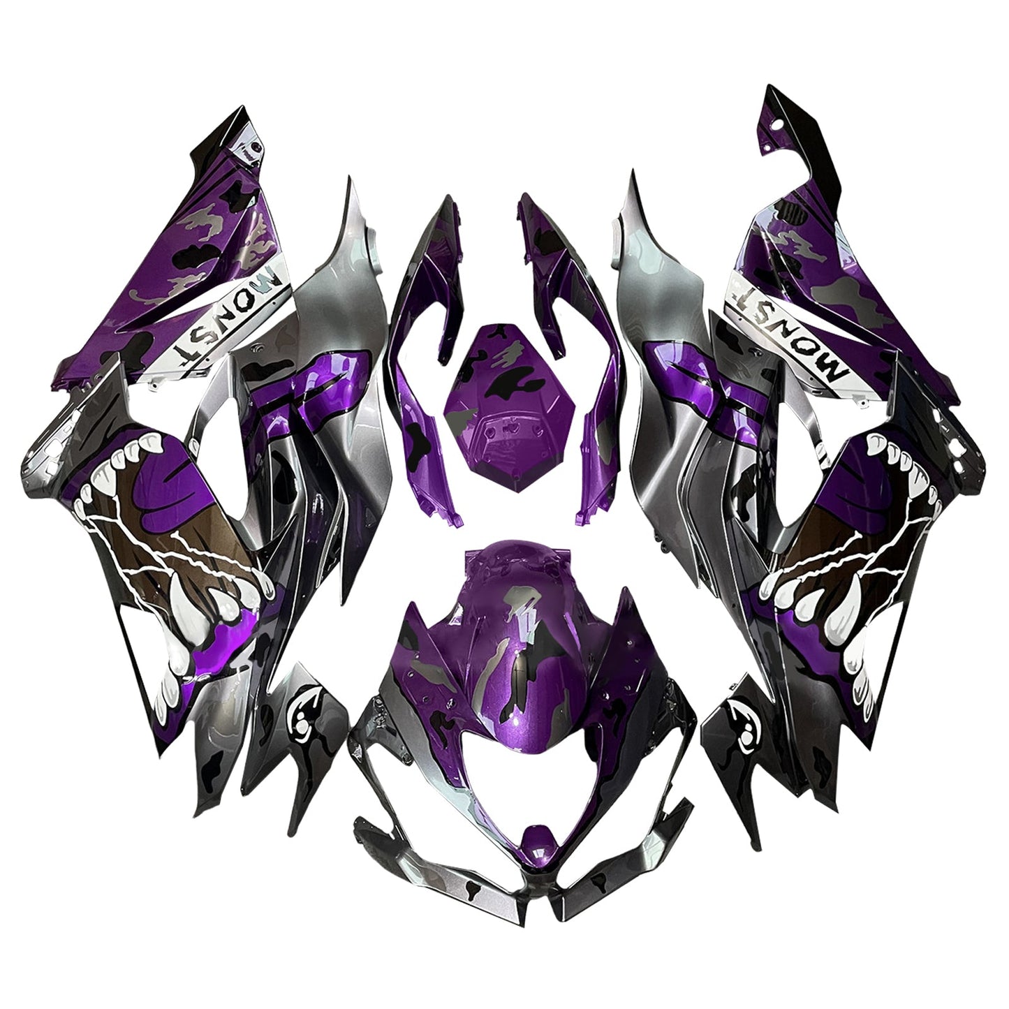 Injection Fairing Kit Bodywork Plastic ABS fit For Kawasaki ZX6R 2019-2023