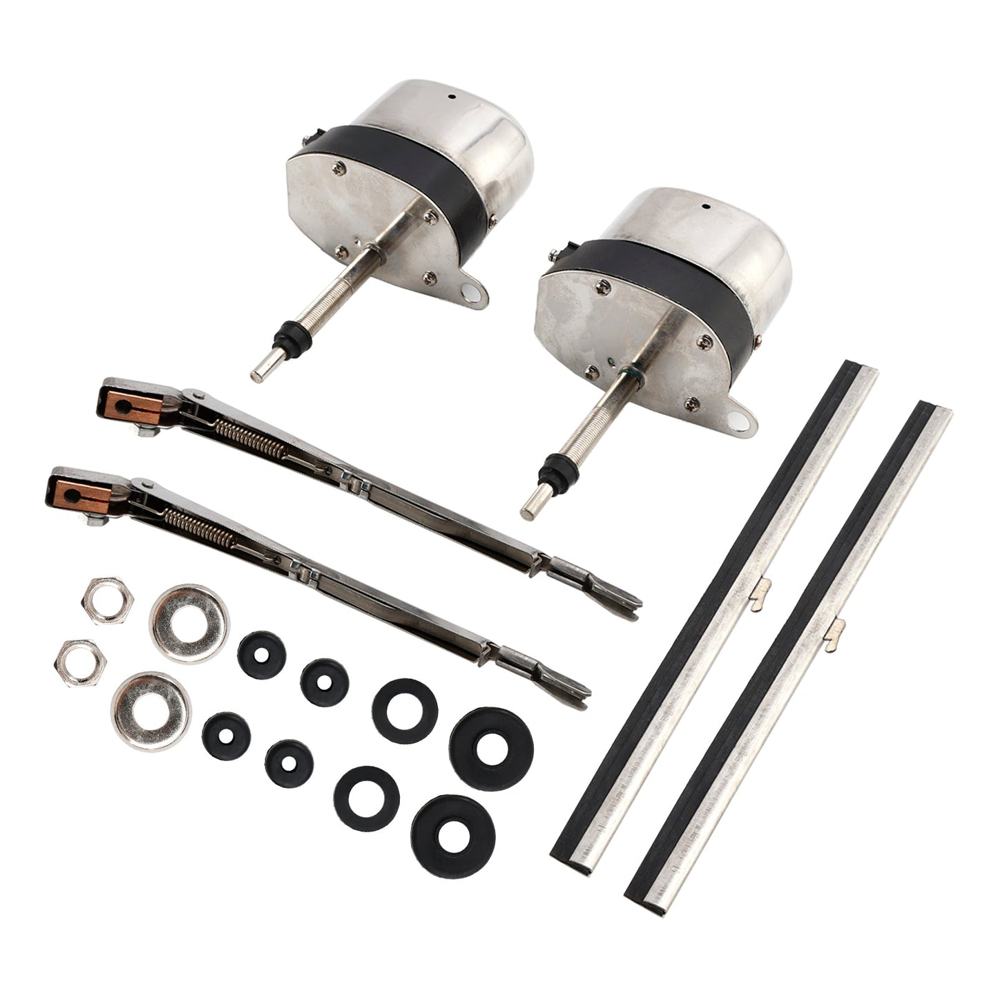 Pair of Stainless Windshield Wiper Motor Hot Street Rod for Jeep for Ford