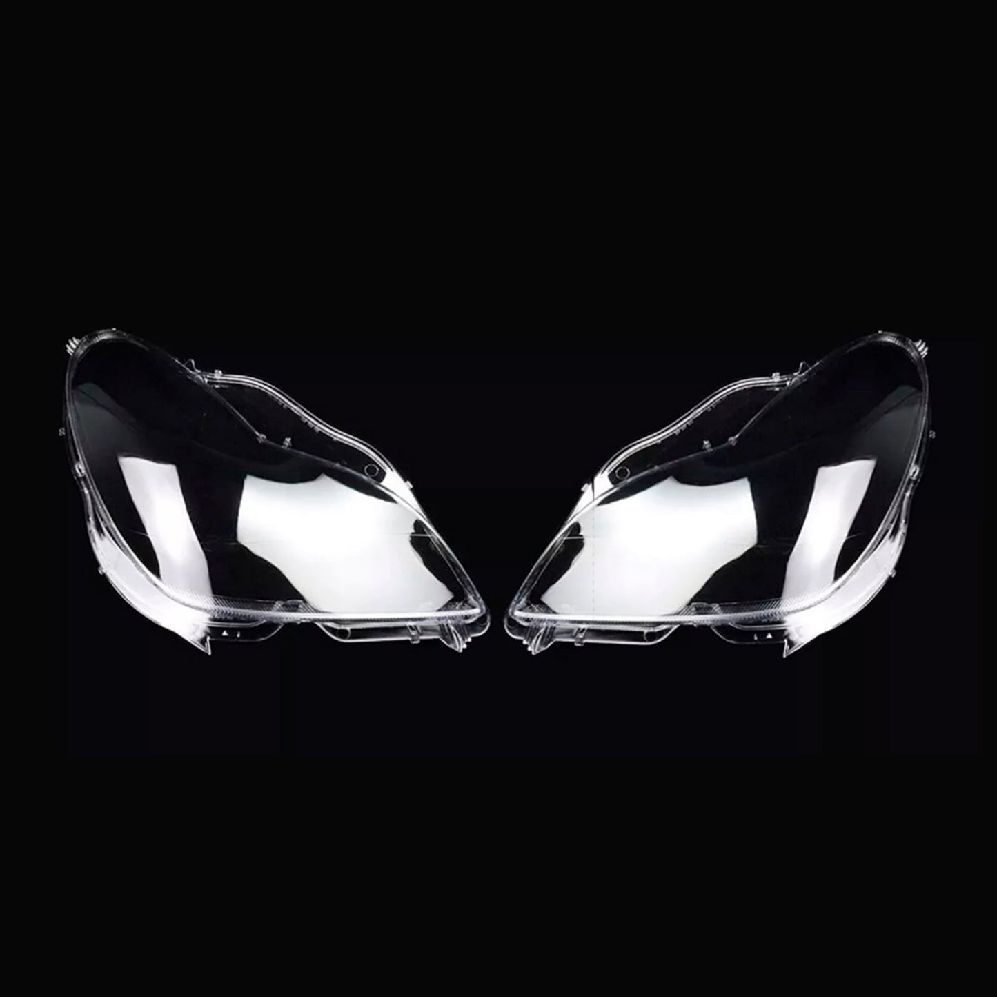 2006-2011 Mercedes W219 CLS350 CLS500 2PCS Front Headlight Glass Clear Cover