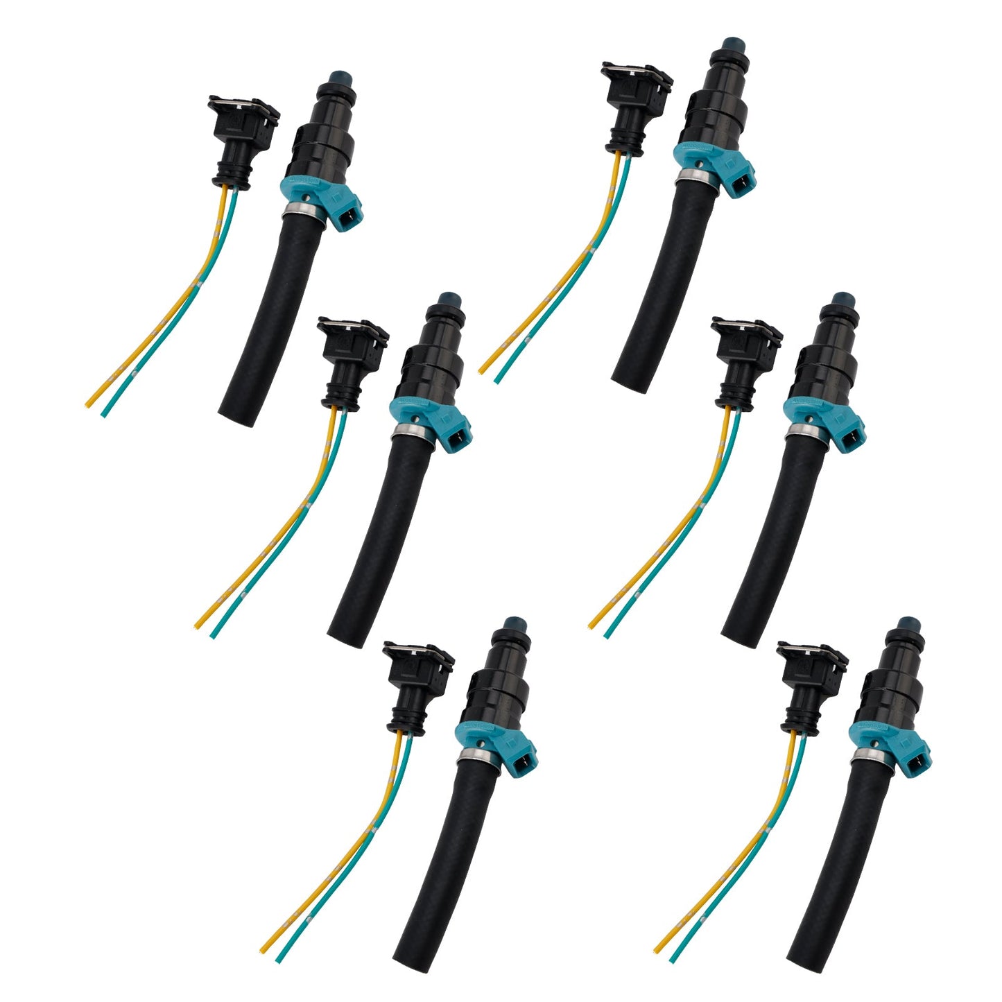 Mercedes-Benz 280SEL 450SE 280SEL 4.5L V8 6PCS Fuel Injector 0280150036