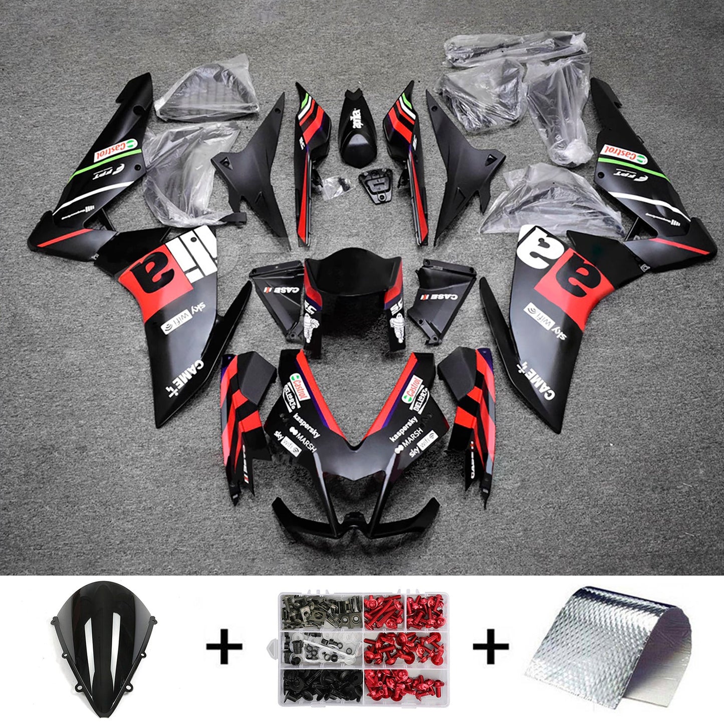 2009-2015 Aprilia RSV4 1000 Injection Fairing Kit Bodywork Plastic ABS