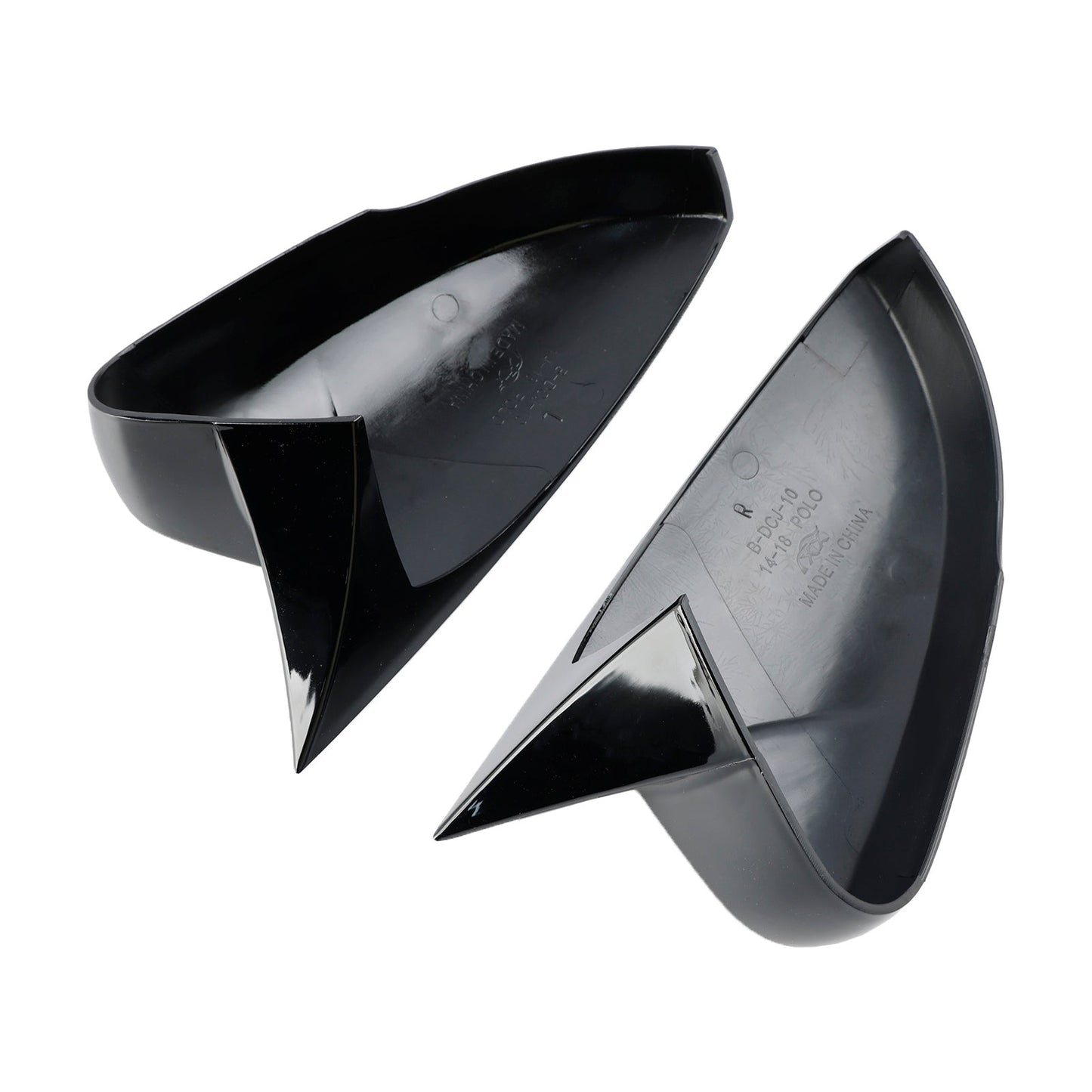 2009-2017 VW Polo MK5 Gloss Black Wing Door Mirror Cover Caps Left + Right