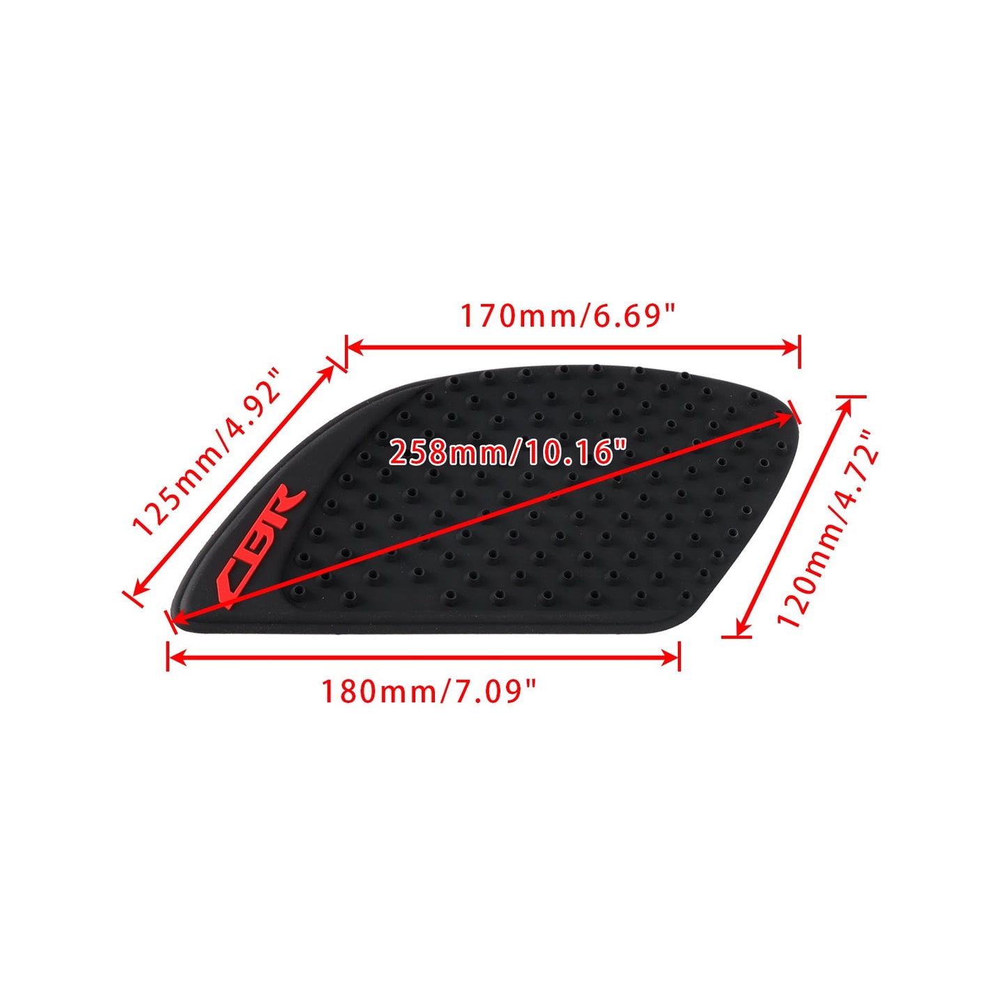 Side Tank Traction Grip Knee Pads For Honda CBR125R CBR150R CBR250R CBR300R