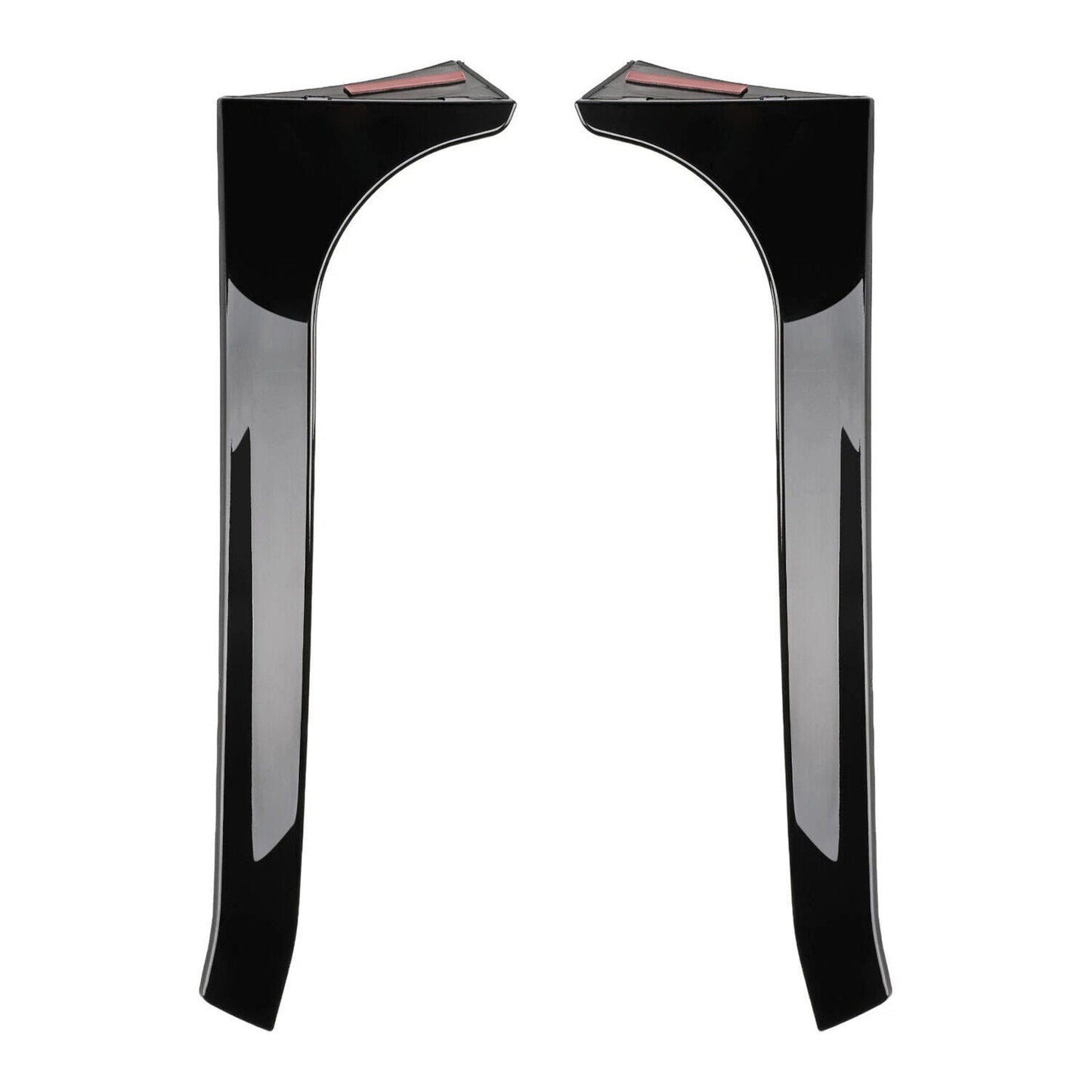 2008-2013 VW Golf MK6 GTI Gloss Black Pair Rear Window Side Wing Spoiler