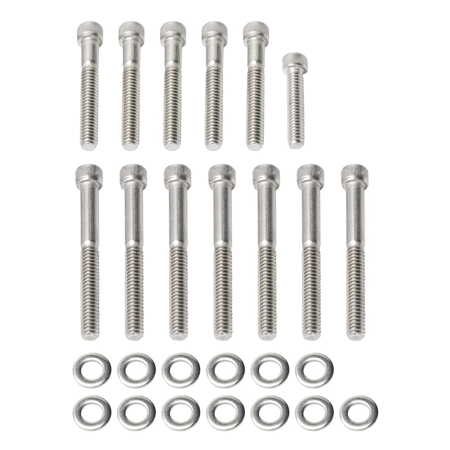 Engine Covers Stainless UNC Allen screw kit 59pcs For Sportster XL 2004-up