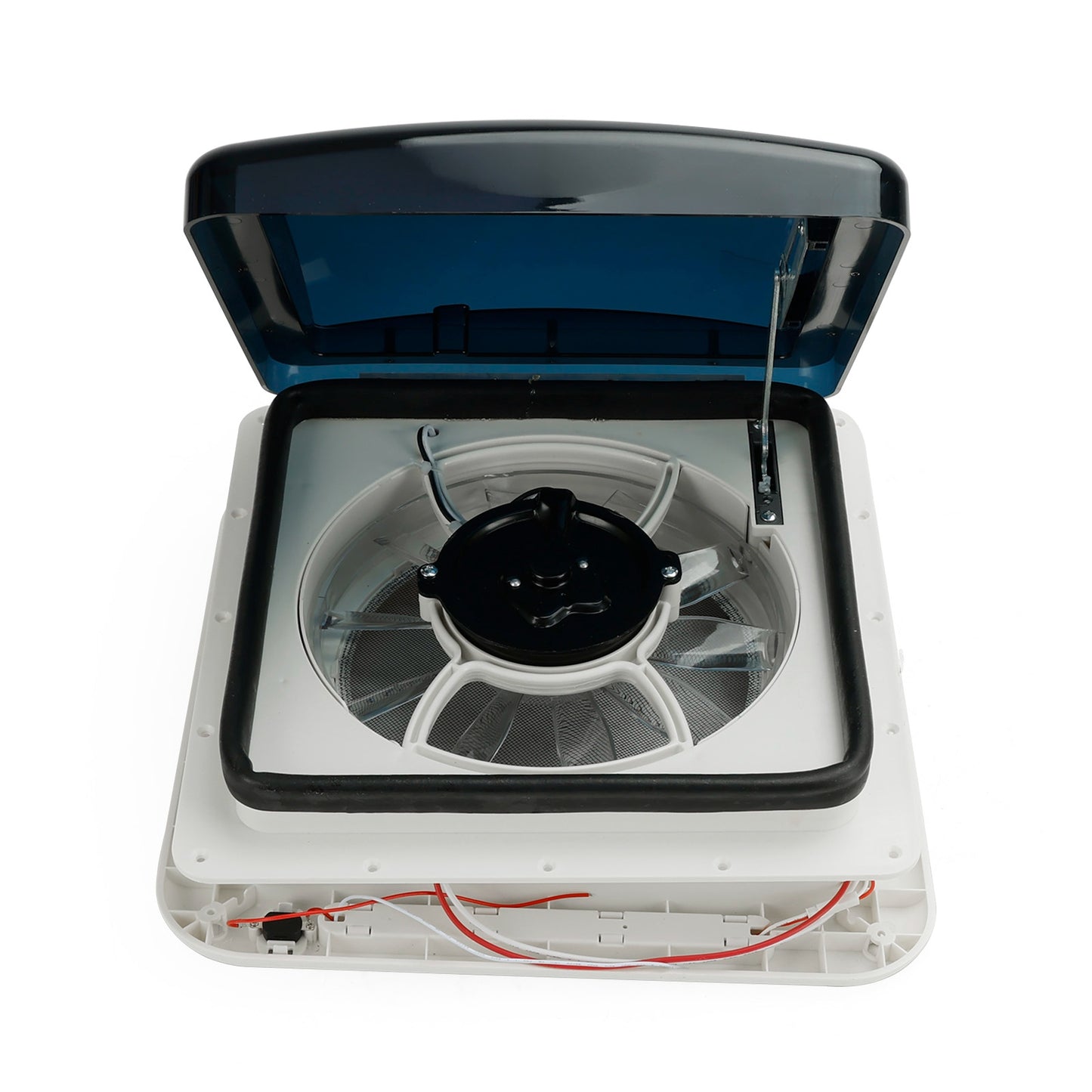 11" RV Caravan Roof Vent 3-Speed Motor RV Fan 12V Skylight With LED Light