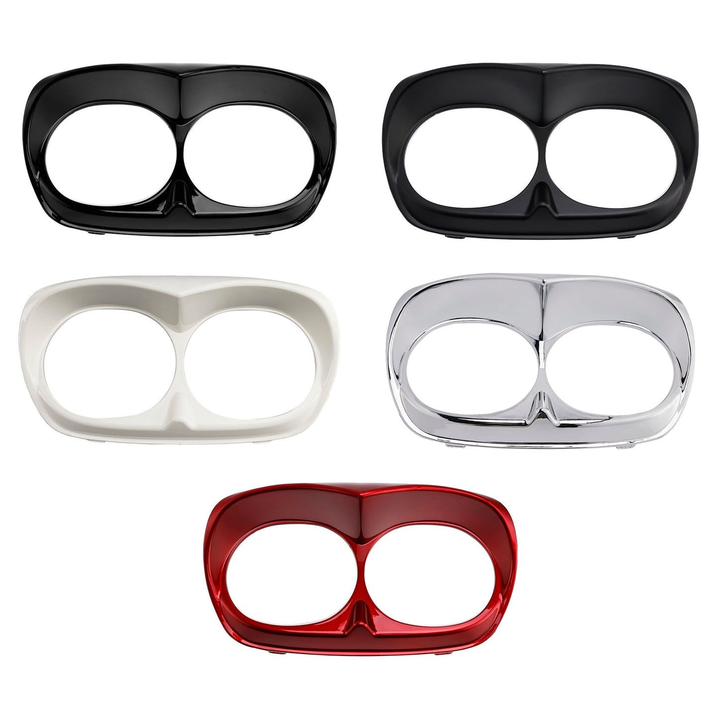 Dual Headlight Trim Bezel Cover Fairing For Road Glide 1998-2013