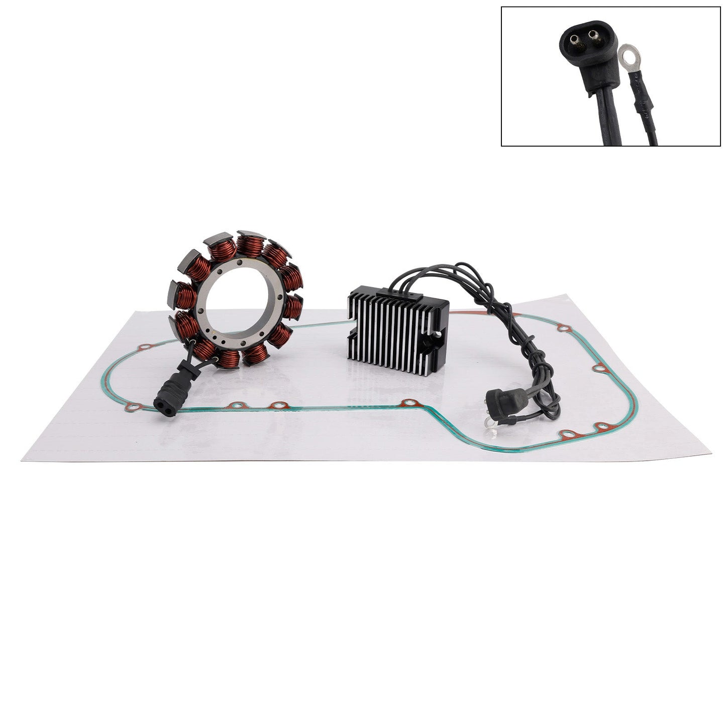 1989-1993 for Touring Electa Glide Sport 35A Stator Regulator Rectifier Gasket 2997088