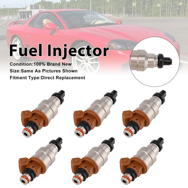 1991-1999 For Mitsubishi 3000GT VR-4 3.0L 6PCS Fuel Injector INP-014