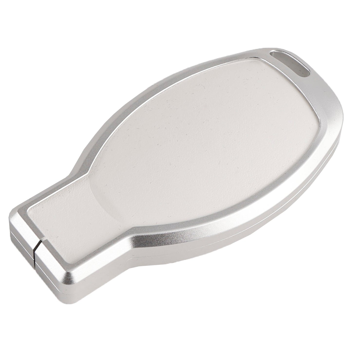 Benz GLC GLK CLS Leather Alloy Aluminum TPU Car Key White Case Cover
