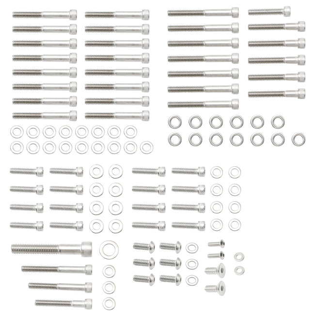 Engine Covers Stainless UNC Allen screw kit 59pcs For Sportster XL 2004-up