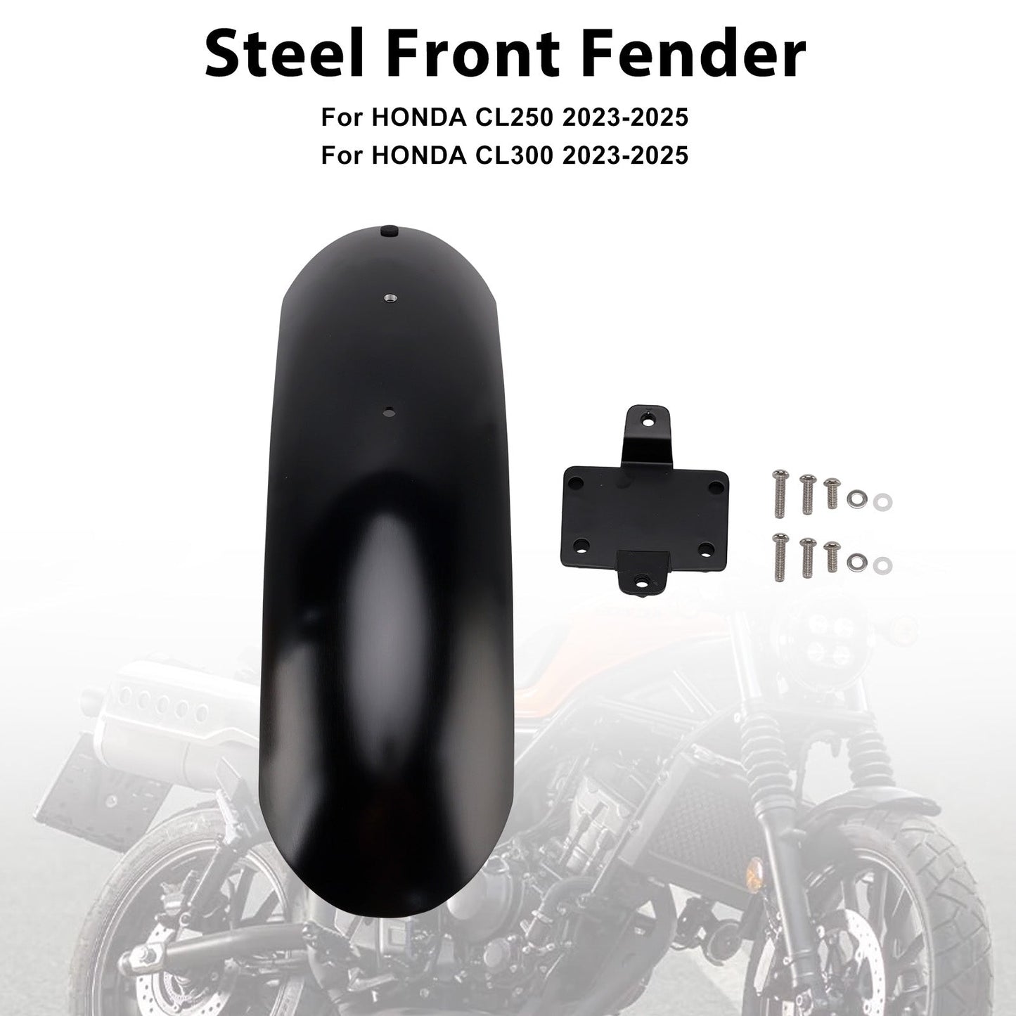 2023-2025 HONDA CL250 CL300 CL500 SCL500 Steel Front Fender Mudguard