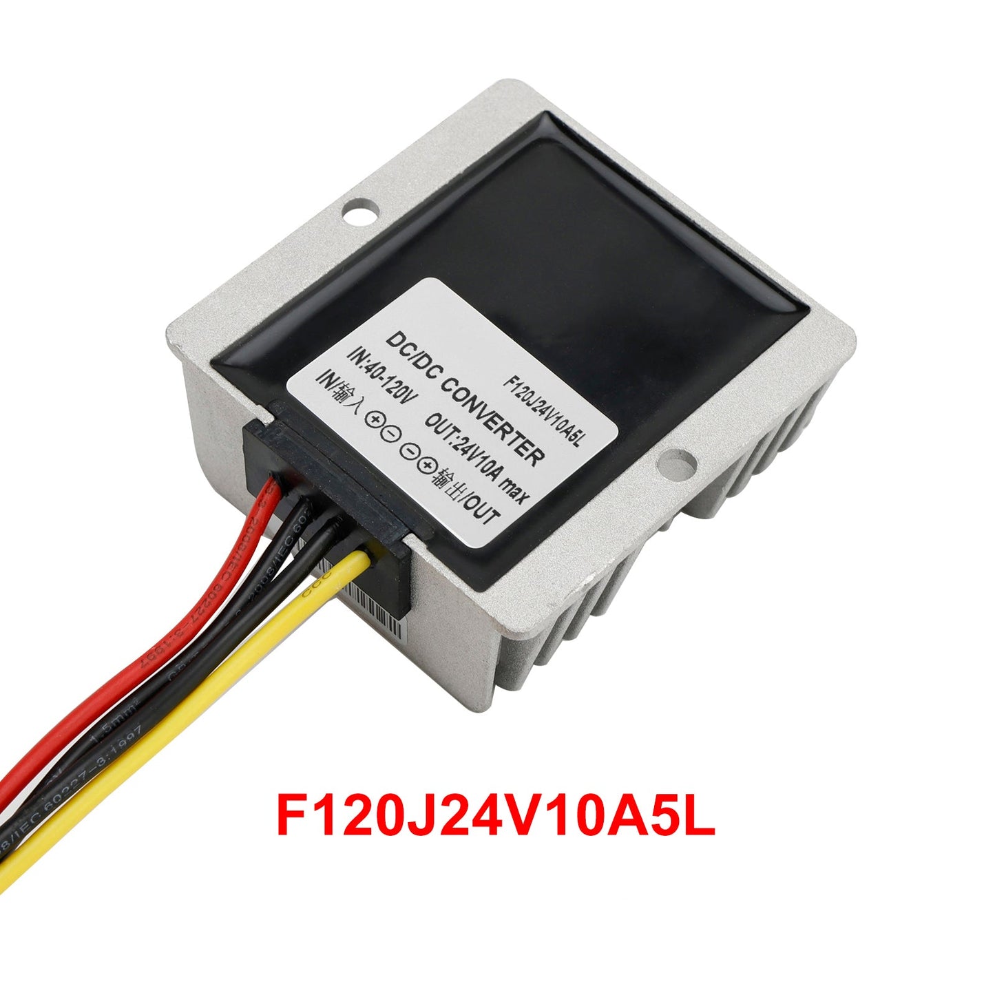 Waterproof DC 40-120V to 24V 10A 240W Step-Down Power Supply Converter Regulator