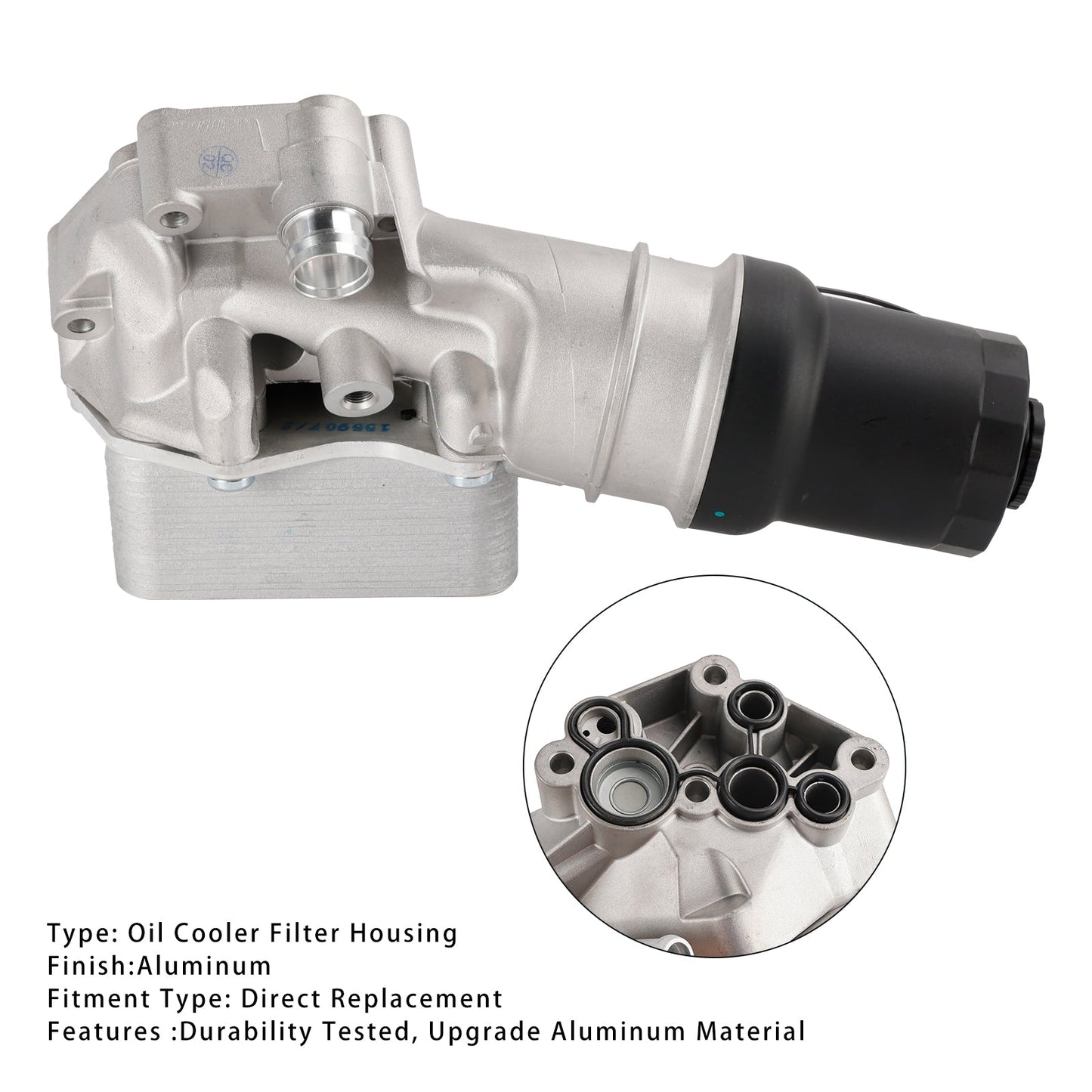 2006-2009 Volkswagen Rabbit 5L 5 Cylinder Upgrade Oil Cooler Filter Housing 07K115397D 07K115397A