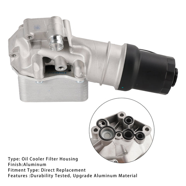 Upgrade Oil Cooler Filter Housing 07K115397D For VW Jetta 2.5L 2005-2014