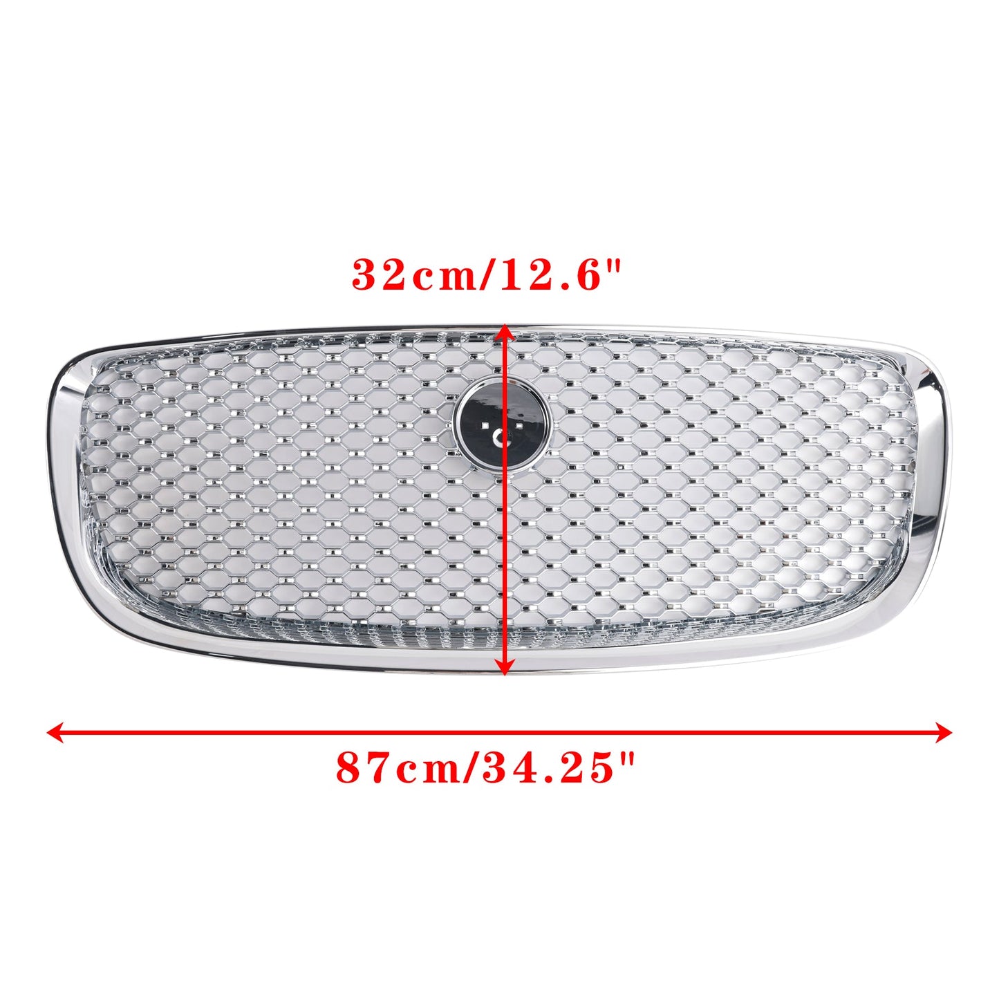 Chrome Front Bumper Grill Grille Fit JAGUAR F-PACE X761 2016-2020