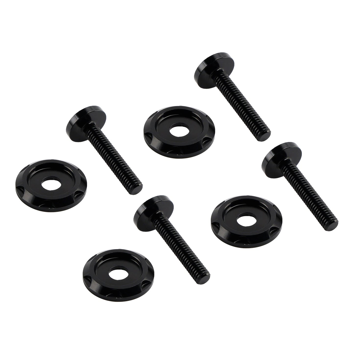 4x ALU Black Decorative Windshield Screws For Road Glide FLTR FLTRX 2015-2023