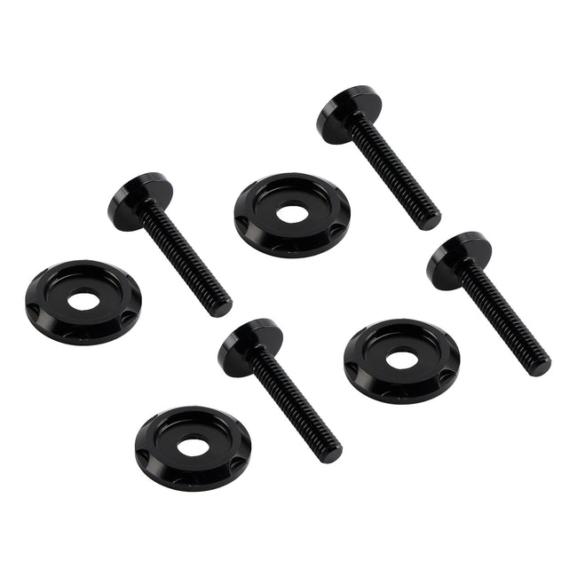 4x ALU Black Decorative Windshield Screws For Road Glide FLTR FLTRX 2015-2023