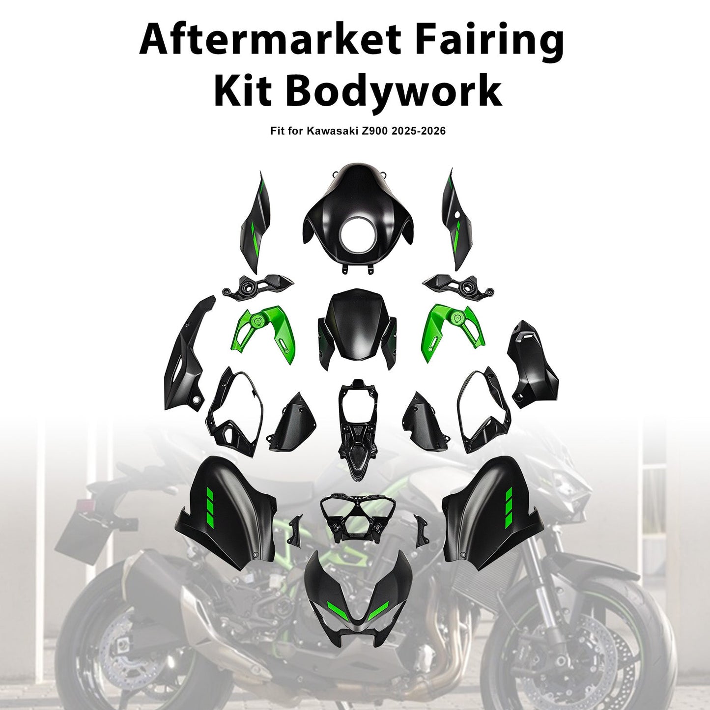 Injection Bodywork Fairing Kit for Kawasaki Z900 2025-2026