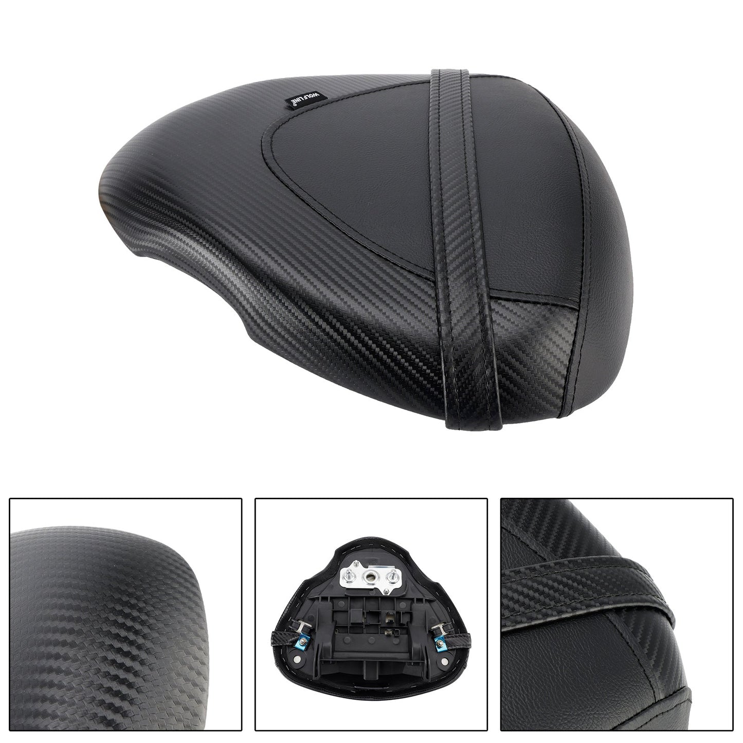 2022-2024 SUZUKI Hayabusa GSX1300R Rear Seat Passenger Cushion Flat Pu White