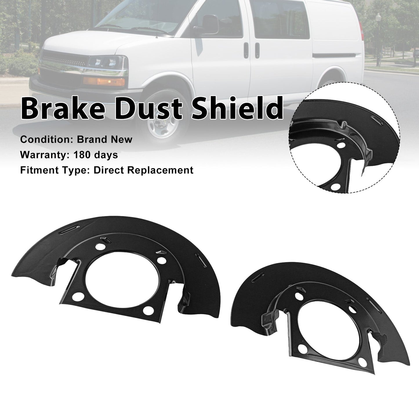 Front Brake Dust Shield 25846355 Fit Chevy Silverado 2500 1999-2024 947-073