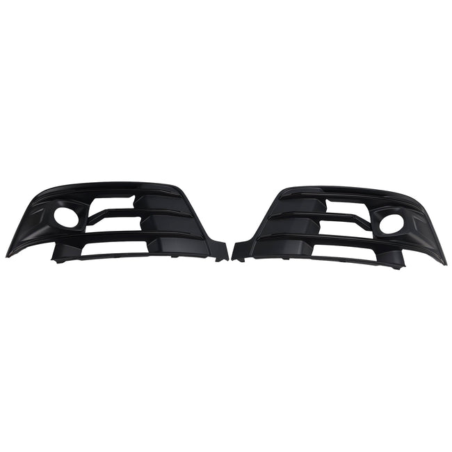 2016-2019 Fit Audi Q7 2PCS Front Bumper Fog Light Grille Cover 4M0807681E