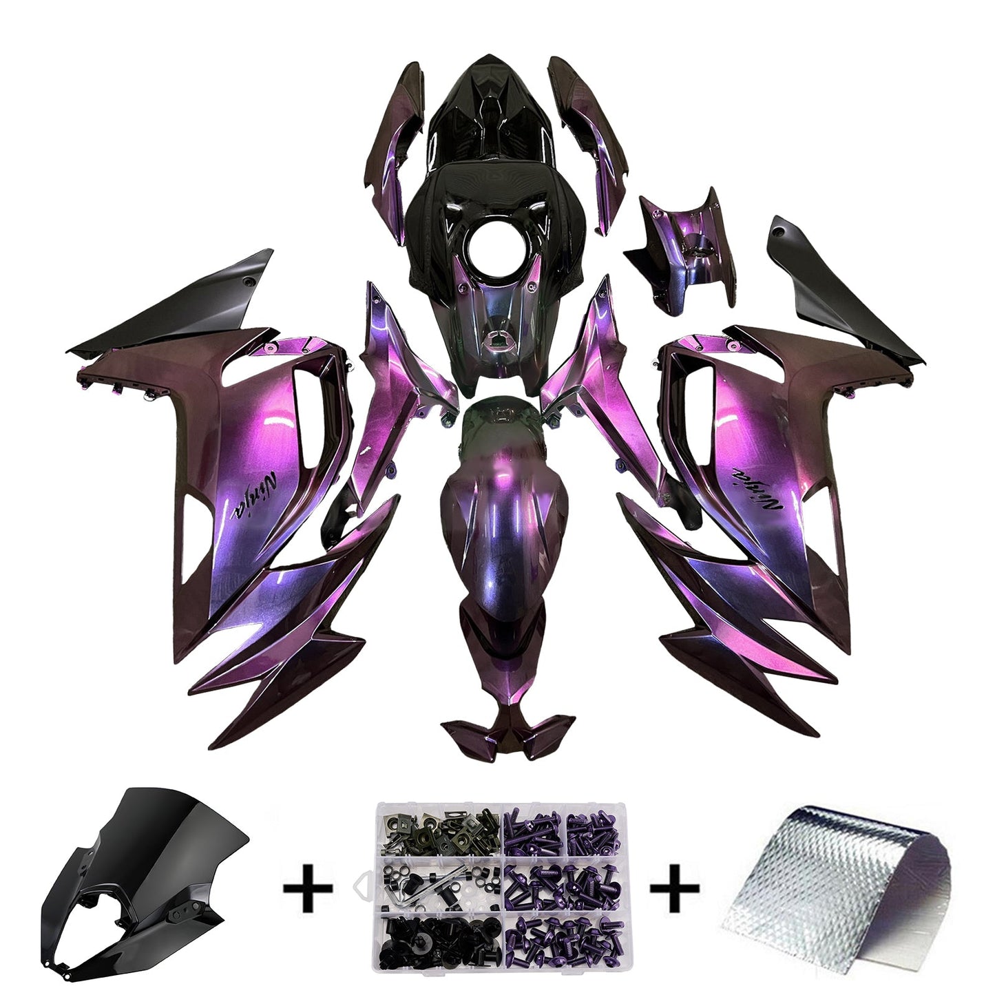 Injection Fairing Kit Bodywork ABS fit For Kawasaki ER-6F Ninja650 2020-2025