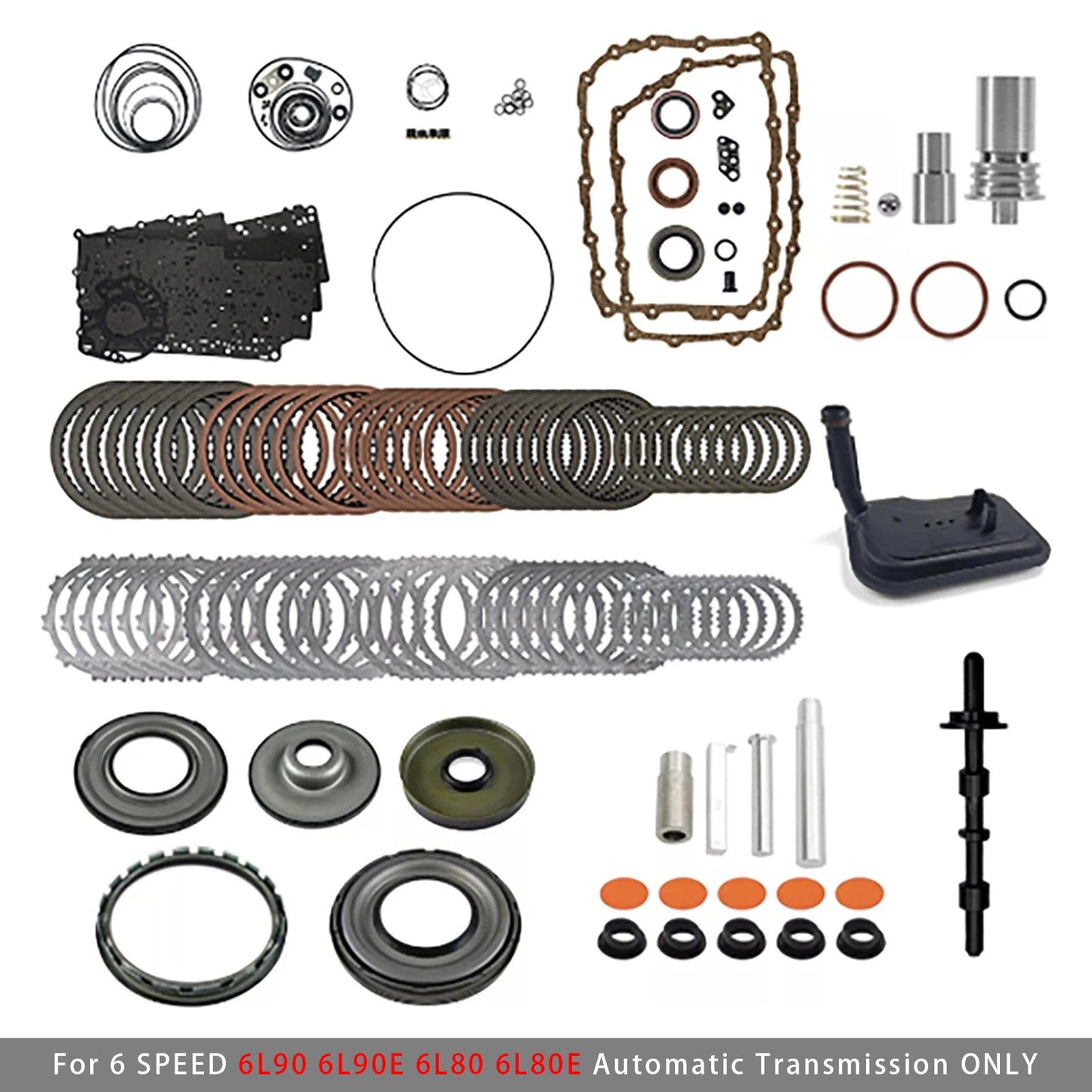 6L90 6L90E 6L80 6L80E Transmission Master Rebuild KIT W/ Pistons Filter Friction