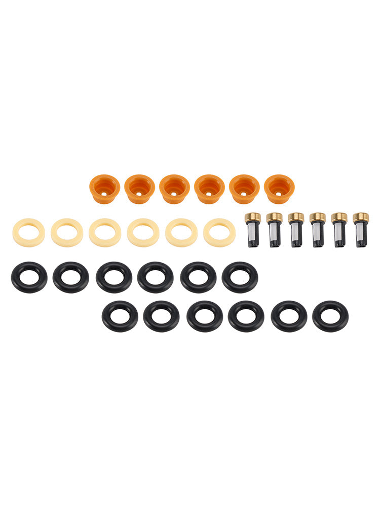 Audi 80 90 100 A4 A6 A8 2.4 2.6 2.8 6PCS Fuel Injector O-Ring Filter Seal