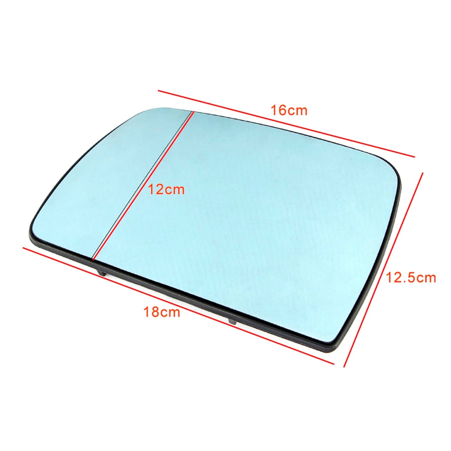 Blue Heated Left Driver Side Wing Mirror Glass For BMW X5 E53 1998-2006