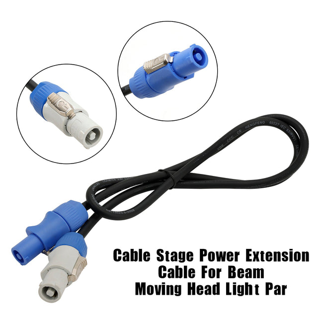 3.28ft Power Cable Stage Power Extension cable For Beam Moving Head Light Par