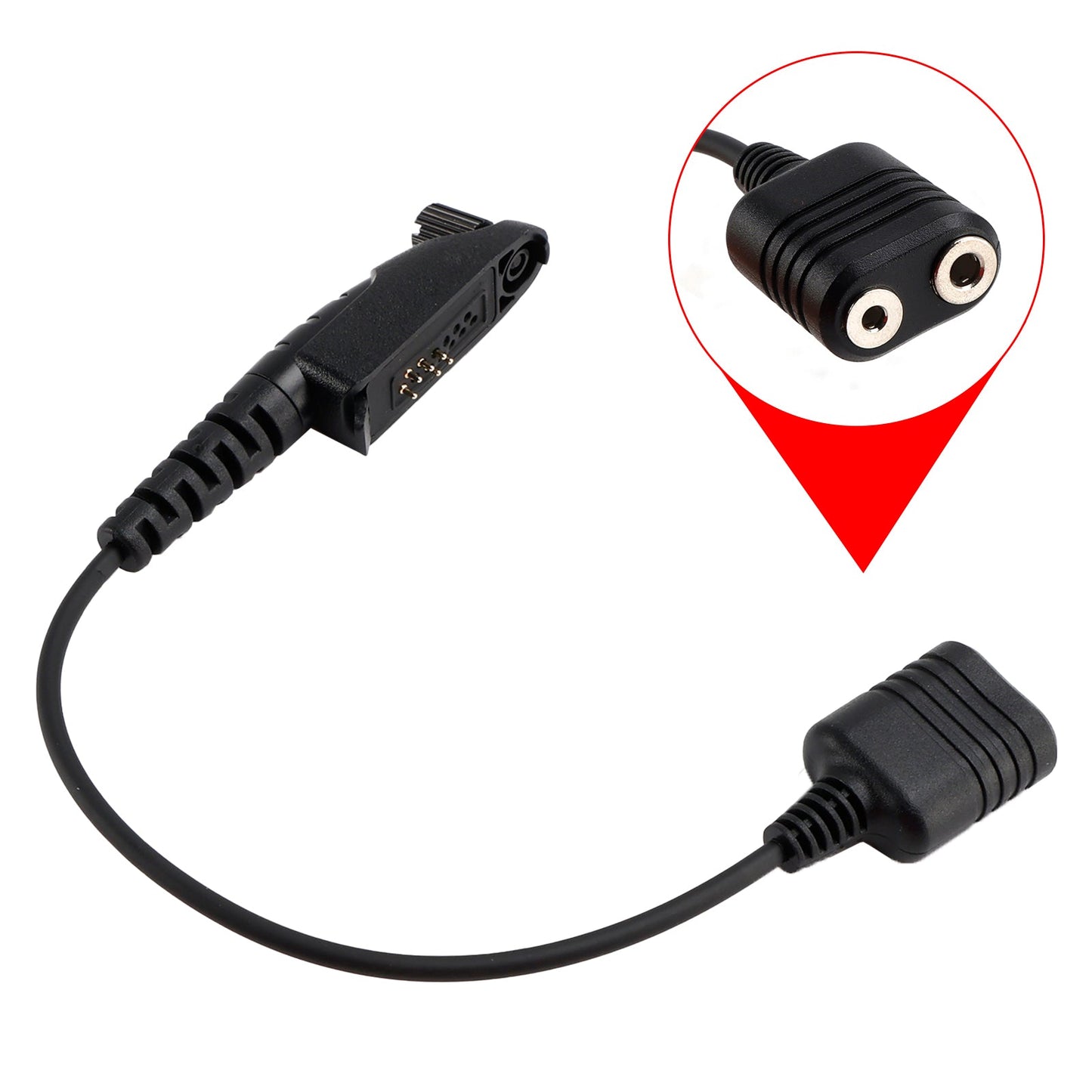 K Interface Headset Port Converter Cable for GP328plus GP338plus GP344 GP388