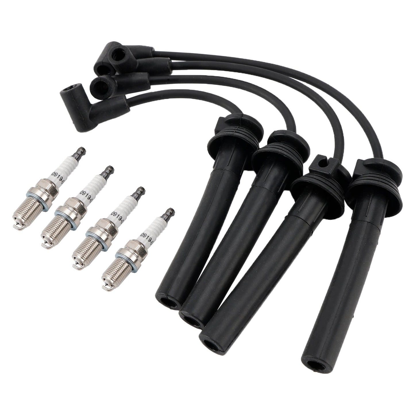 4PCS Spark Plugs Wire Set 54058 For Mini Cooper S 2002-2008-L4 1.6L