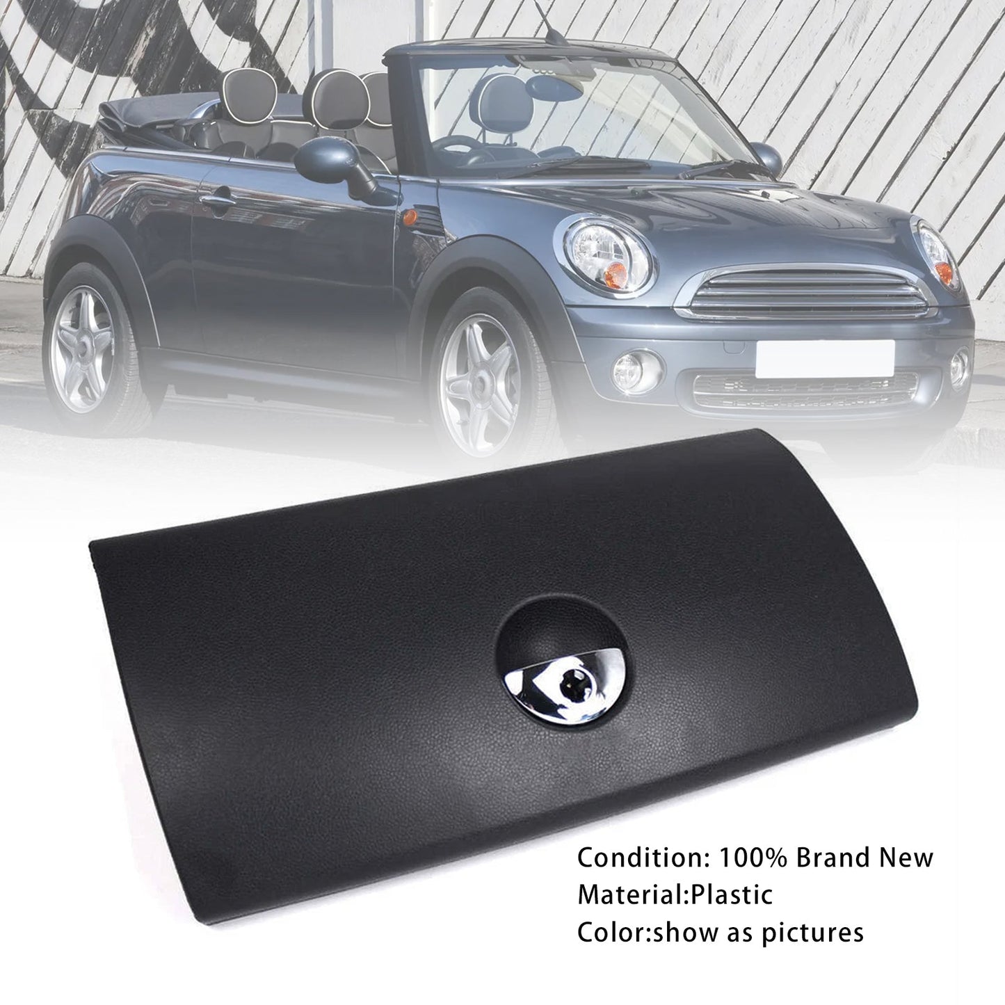 2002–2008 Mini R52 CONVERTIBLE Mini One / Cooper 1.6 Petrol W10 Engine – Glove Box Door Cover Black 51166959970