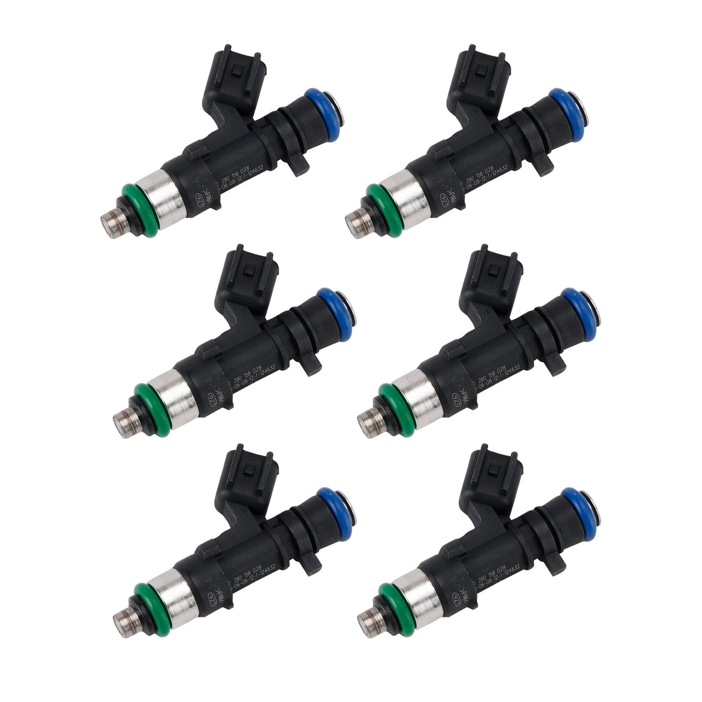 6Pcs Fuel Injector For Chrysler 300M 2004 Dodge Nitro 2007-2011 0280158028