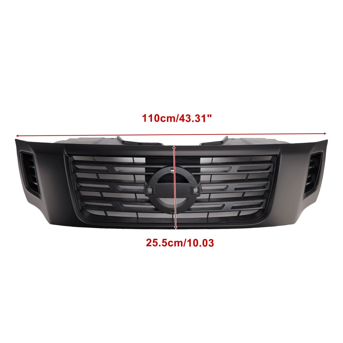 2015-2020 Per Nissan Navara NP300 D23 Black Front Bumper Grill Grille