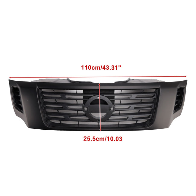 2015-2020 Per Nissan Navara NP300 D23 Black Front Bumper Grill Grille