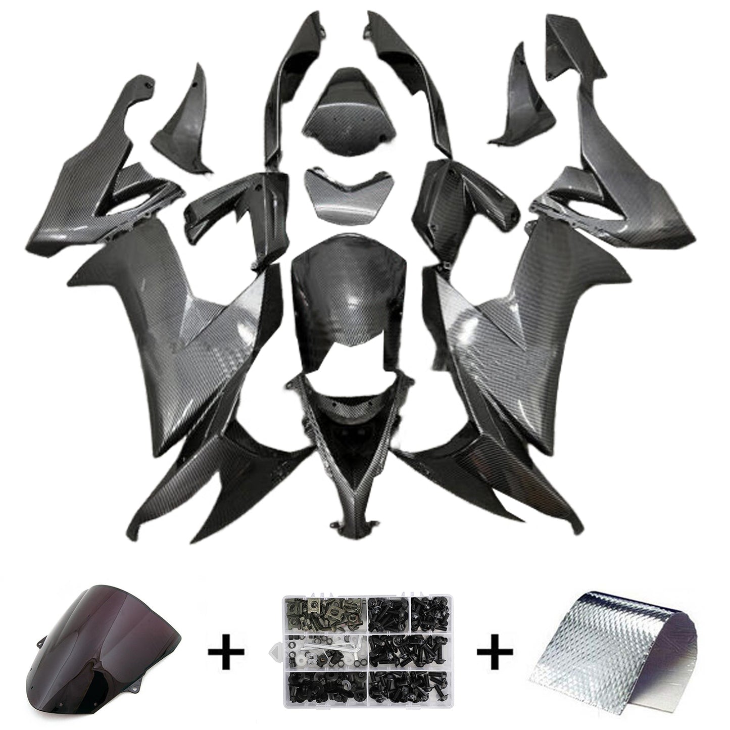 Injection Fairing Kit Bodywork Plastic ABS fit For Kawasaki ZX10R 2008-2010