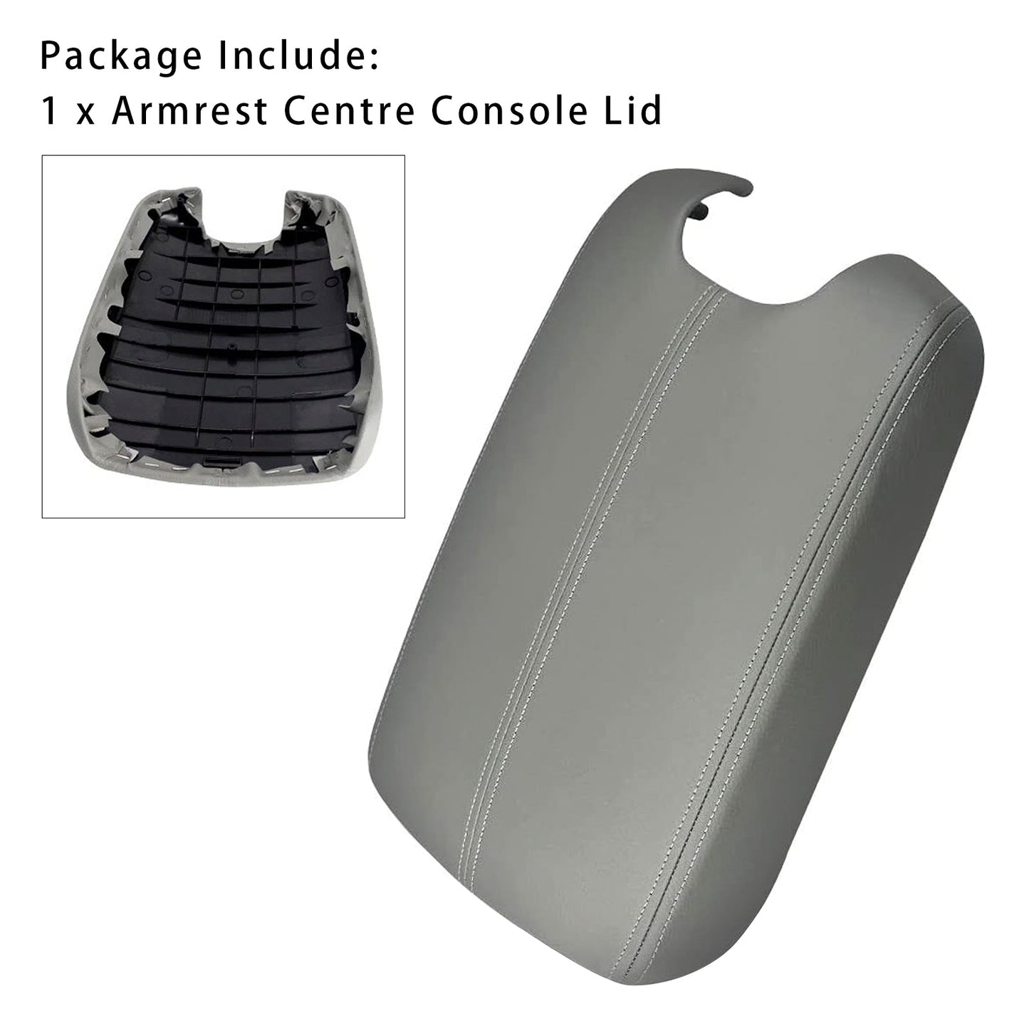 2008-2012 Honda Accord Gray Leather Armrest Centre Console Lid