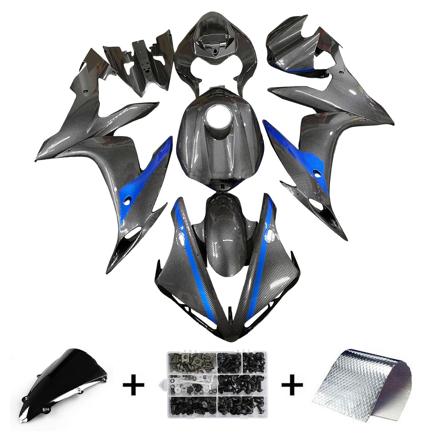 Injection Fairing Kit Bodywork Plastic ABS For Yamaha YZFR1 YZF-R1 2004-2006