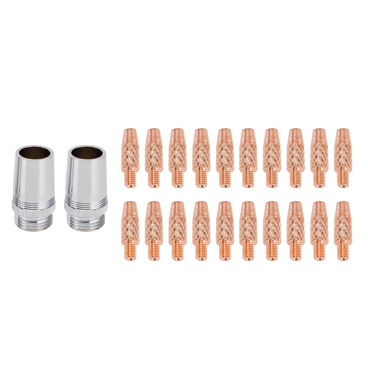 20 X Contact Tips 2 X Nozzle 186405 For Miller Spoolmate 100/185/3035 Spool Gun