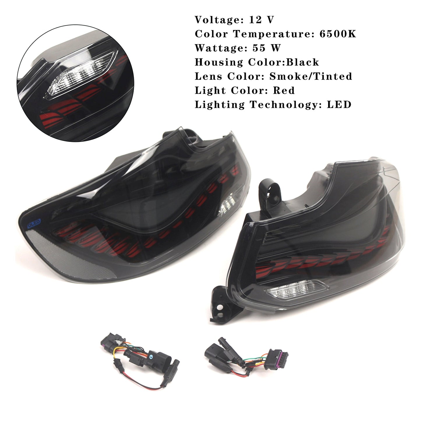 L&R Smoked LED Tail Lights Rear Lamp Assembly For BMW 2 F22 F23 F87 14-20