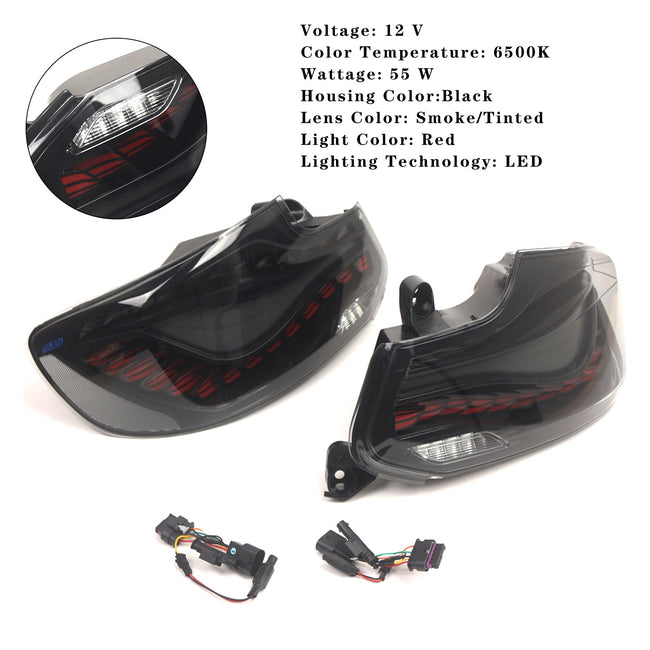 L&R Smoked LED Tail Lights Rear Lamp Assembly For BMW 2 F22 F23 F87 14-20