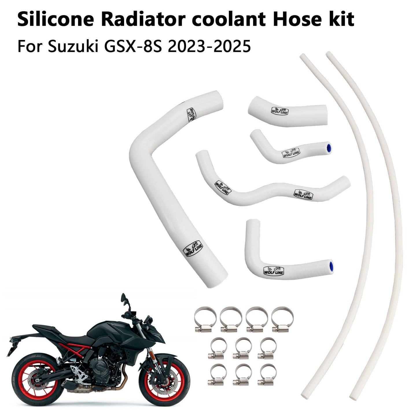 2023-2025 Suzuki GSX-8S Silicone Radiator coolant Hose