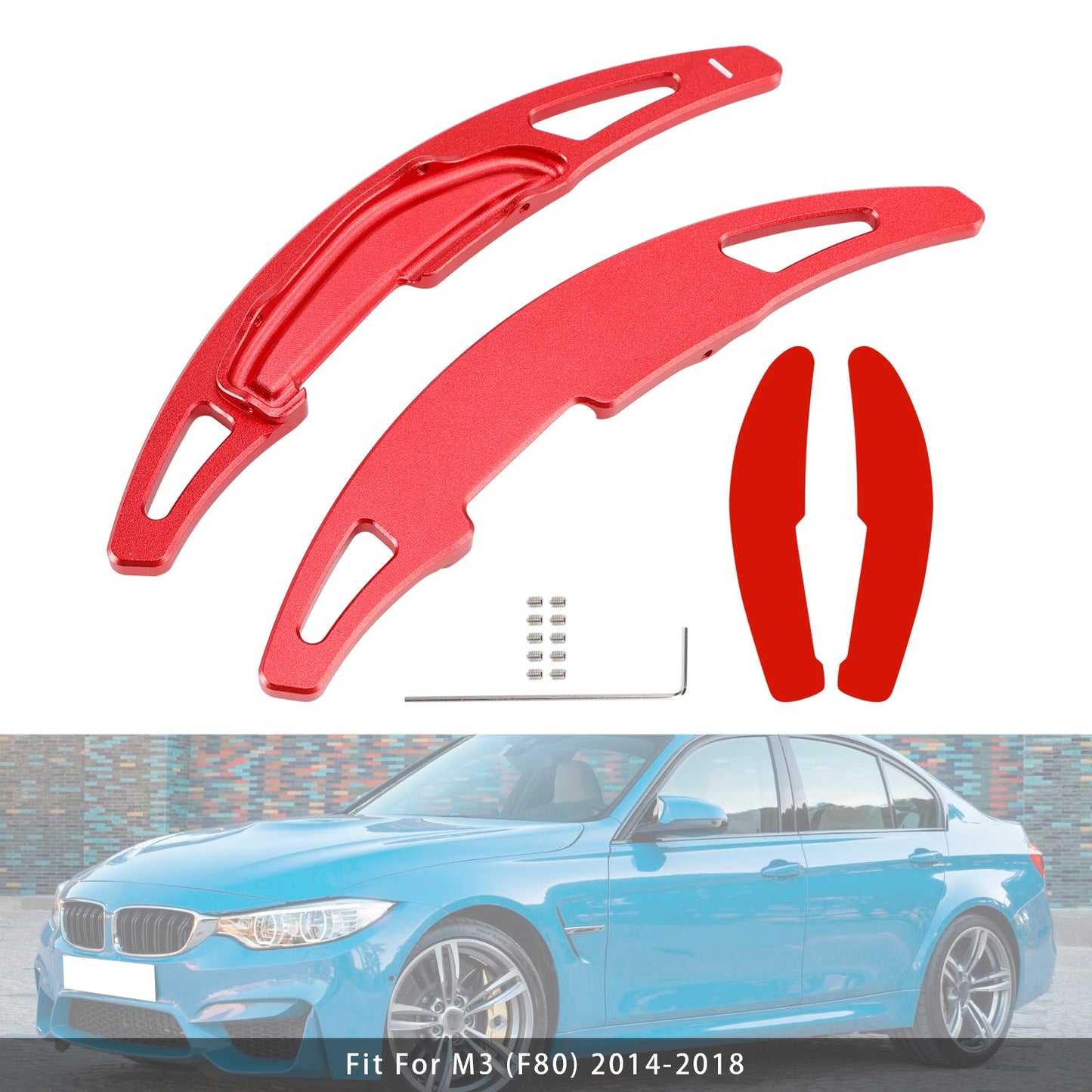 Steering Wheel Paddle Shifter Extension For BMW M3 M4 X5M X6M Aluminium