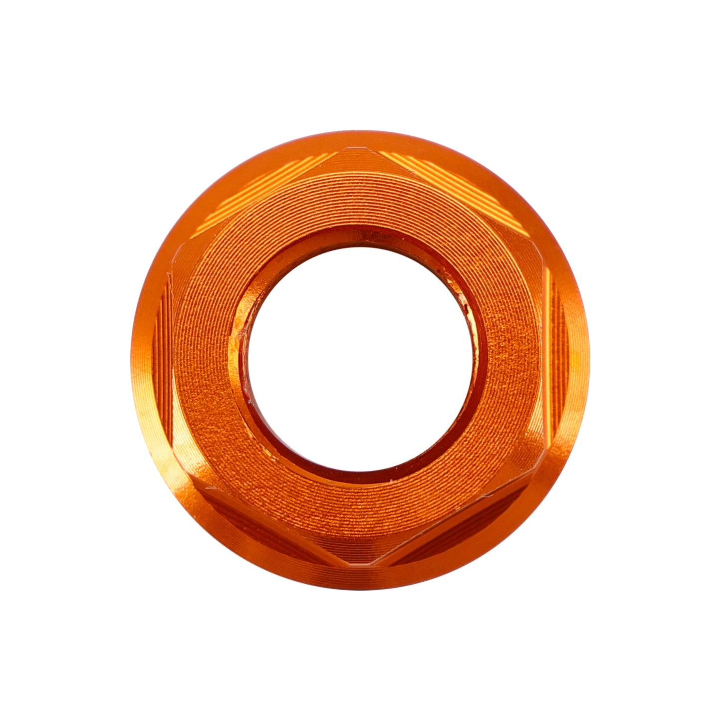 6 Pack Aluminum Rear Sprocket Flange Nuts M10X1.5mm Orange For Motorcycle Bike