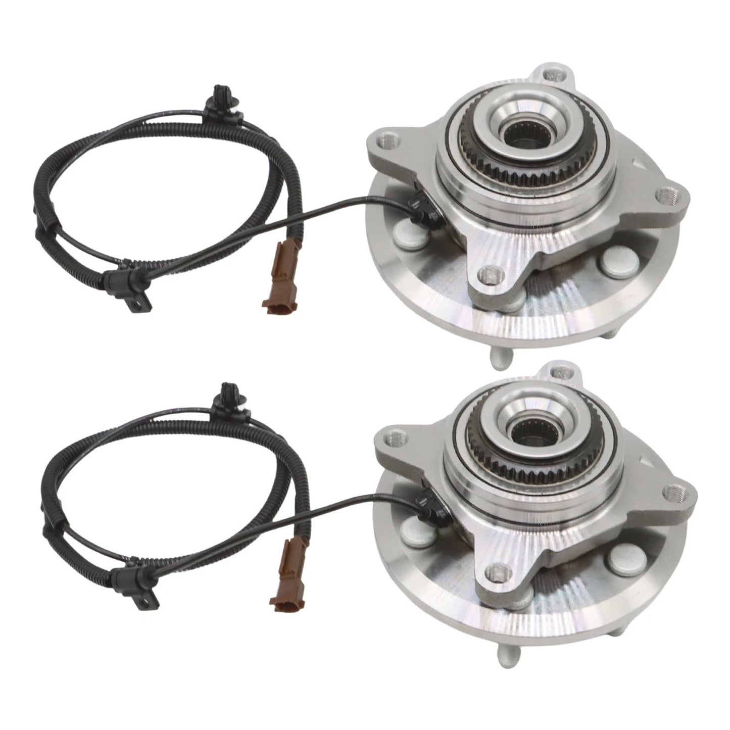 2015-2017 Ford F-150 6 Lugs w/ ABS 4WD 2PCS Front Wheel Bearings and Hubs 515169