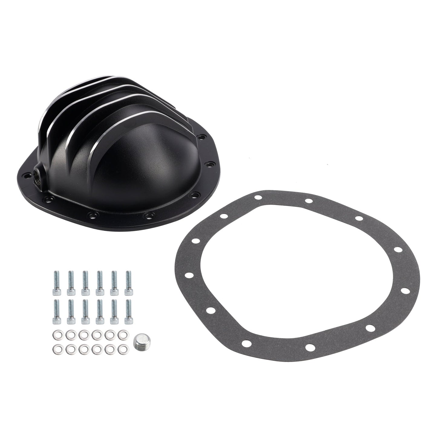 1967-1981 GMC Jimmy 1/2 Ton Full-Size 12 Bolt Black Aluminum Differential Rear End Cover YI217826T CE2862856IEC